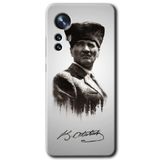 MRCİLETİSİM (mrc118403) Mustafa Kemal Atatürk Kılıf HD Desen Baskılı Arka Kapak+Temperli Cam Xiaomi Mi 12 Pro ile uyumlu