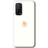 MRCİLETİSİM (mrc119244) Cat Minimalism Kılıf HD Desen Baskılı Arka Kapak Xiaomi Mi 10T ile uyumlu