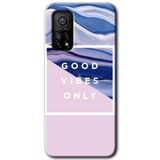 MRCİLETİSİM (mrc119320) Good Vibes Kılıf HD Desen Baskılı Arka Kapak Xiaomi Mi 10T ile uyumlu