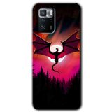 MRCİLETİSİM mrc119557 Dragon Night Kılıf Baskılı Kapak Tam Ekran Koruyucu Poco x3 GT ile uyumlu