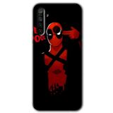 MRCİLETİSİM mrc121263 DeadPool 4 Kılıf Baskılı Kapak Tam Ekran Koruyucu Realme 5i ile uyumlu