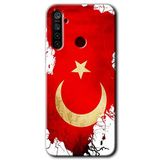 MRCİLETİSİM mrc122014 Türkiyem Kılıf Baskılı Kapak Tam Ekran Koruyucu Realme 6i ile uyumlu