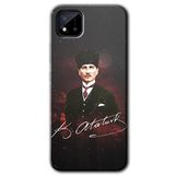 MRCİLETİSİM mrc123648 Kemal Atatürk Kılıf Baskılı Kapak Tam Ekran Koruyucu Realme C11 ile uyumlu