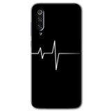 MRCİLETİSİM (mrc123663) Heart Rytm Kılıf HD Desen Baskılı Arka Kapak Xiaomi Mi 9 SE ile uyumlu