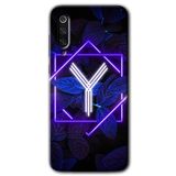 MRCİLETİSİM (mrc123954) Dark Neon Yaprak Y Harfi Kılıf HD Desen Baskılı Arka Kapak Xiaomi Mi 9 SE ile uyumlu