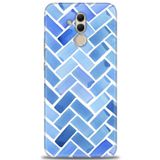 MRCİLETİSİM (mrc12441) Tam Ekran Koruyucu Kılıf HD Baskılı Kılıf Mavi Huawei Mate 20 Lite ile uyumlu