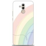MRCİLETİSİM (mrc12460) Tam Ekran Koruyucu Kılıf HD Baskılı Kılıf Soft Gökkuşağı Huawei Mate 20 Lite ile uyumlu