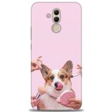 MRCİLETİSİM (mrc12471) Tam Ekran Koruyucu Kılıf HD Baskılı Kılıf Sevimli Köpek Huawei Mate 20 Lite ile uyumlu