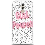 MRCİLETİSİM (mrc12490) Tam Ekran Koruyucu Kılıf HD Baskılı Kılıf Girl Power Huawei Mate 20 Lite ile uyumlu