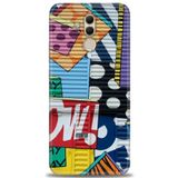 MRCİLETİSİM (mrc12581) Tam Ekran Koruyucu Kılıf HD Baskılı Kılıf Grafiti Huawei Mate 20 Lite ile uyumlu