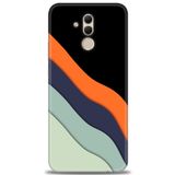 MRCİLETİSİM (mrc12590) Tam Ekran Koruyucu Kılıf HD Baskılı Kılıf Siyah Huawei Mate 20 Lite ile uyumlu