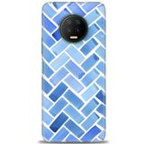 MRCİLETİSİM (mrc12777) Tam Ekran Koruyucu Kılıf HD Baskılı Kılıf Mavi Infinix Note 7 ile uyumlu