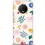 MRCİLETİSİM (mrc12794) Tam Ekran Koruyucu Kılıf HD Baskılı Kılıf Renkli Yapraklar Infinix Note 7 ile uyumlu