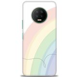 MRCİLETİSİM (mrc12796) Tam Ekran Koruyucu Kılıf HD Baskılı Kılıf Soft Gökkuşağı Infinix Note 7 ile uyumlu