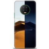 MRCİLETİSİM (mrc12813) Tam Ekran Koruyucu Kılıf HD Baskılı Kılıf Gece ve Gündüz Infinix Note 7 ile uyumlu