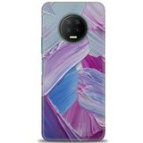 MRCİLETİSİM (mrc12821) Tam Ekran Koruyucu Kılıf HD Baskılı Kılıf Purple Infinix Note 7 ile uyumlu