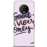 MRCİLETİSİM (mrc12825) Tam Ekran Koruyucu Kılıf HD Baskılı Kılıf Good Vibes Infinix Note 7 ile uyumlu