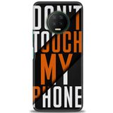 MRCİLETİSİM (mrc12887) Tam Ekran Koruyucu Kılıf HD Baskılı Kılıf Dont Touch Infinix Note 7 ile uyumlu