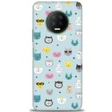 MRCİLETİSİM (mrc12898) Tam Ekran Koruyucu Kılıf HD Baskılı Kılıf Cats Infinix Note 7 ile uyumlu