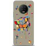 MRCİLETİSİM (mrc12907) Tam Ekran Koruyucu Kılıf HD Baskılı Kılıf Zeka Küpü Infinix Note 7 ile uyumlu
