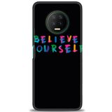 MRCİLETİSİM (mrc12912) Tam Ekran Koruyucu Kılıf HD Baskılı Kılıf Believe Infinix Note 7 ile uyumlu