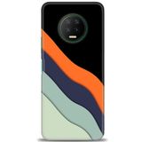 MRCİLETİSİM (mrc12926) Tam Ekran Koruyucu Kılıf HD Baskılı Kılıf Siyah Infinix Note 7 ile uyumlu