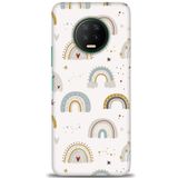 MRCİLETİSİM (mrc12932) Tam Ekran Koruyucu Kılıf HD Baskılı Kılıf Gökkuşağı Infinix Note 7 ile uyumlu