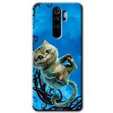 MRCİLETİSİM mrc130237 Çılgın Kedi Kılıf Baskılı Kapak Tam Ekran Koruyucu Xiaomi Redmi Note 8 Pro ile uyumlu