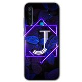 MRCİLETİSİM (mrc13294) Dark Neon Yaprak K Harfi Kılıf Baskılı Kapak Tam Kaplayan Mat Seramik Xiaomi Redmi Note 8 ile uyumlu