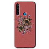 MRCİLETİSİM (mrc13303) Retro Çiçek Kılıf Baskılı Kapak Tam Kaplayan Mat Seramik Xiaomi Redmi Note 8 ile uyumlu