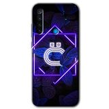 MRCİLETİSİM (mrc13312) Dark Neon Yaprak P Harfi Kılıf Baskılı Kapak Tam Kaplayan Mat Seramik Xiaomi Redmi Note 8 ile uyumlu