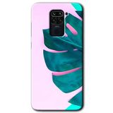 MRCİLETİSİM (mrc13374) 3D Yaprak Kılıf Baskılı Kapak Tam Kaplayan Mat Seramik Xiaomi Redmi Note 9 ile uyumlu