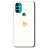 MRCİLETİSİM mrc133848 Cat Minimalism Kılıf HD Desen Baskılı Arka Kapak + Temperli Cam General Mobile GM 21 Plus ile uyumlu