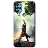 MRCİLETİSİM mrc134439 Dragon Hunter Kılıf HD Desen Baskılı Arka Kapak + Temperli Cam General Mobile GM 21 Pro ile uyumlu