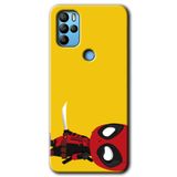 MRCİLETİSİM mrc134580 DeadPool 6 Kılıf HD Desen Baskılı Arka Kapak + Temperli Cam General Mobile GM 21 Pro ile uyumlu