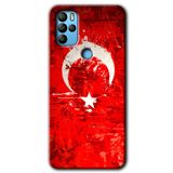 MRCİLETİSİM mrc134811 Albayrak 2 Kılıf HD Desen Baskılı Arka Kapak + Temperli Cam General Mobile GM 21 Pro ile uyumlu