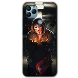 MRCİLETİSİM mrc135524 V for Fire Kılıf HD Desen Baskılı Arka Kapak + Temperli Cam General Mobile GM 22 Plus ile uyumlu
