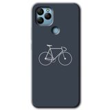MRCİLETİSİM mrc135761 Bike Kılıf HD Desen Baskılı Arka Kapak + Temperli Cam General Mobile GM 22 Plus ile uyumlu