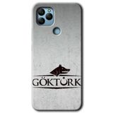MRCİLETİSİM mrc136029 Göktürk Kılıf HD Desen Baskılı Arka Kapak + Temperli Cam General Mobile GM 22 Plus ile uyumlu