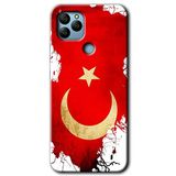 MRCİLETİSİM mrc136054 Türkiyem Kılıf HD Desen Baskılı Arka Kapak + Temperli Cam General Mobile GM 22 Plus ile uyumlu