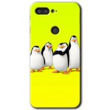 MRCİLETİSİM mrc137961 Penguenler Kılıf HD Desen Baskılı Arka Kapak + Temperli Cam General Mobile GM 9 Pro ile uyumlu