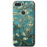 MRCİLETİSİM mrc138070 Almond Blossom Kılıf HD Desen Baskılı Arka Kapak + Temperli Cam General Mobile GM 9 Pro ile uyumlu