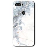 MRCİLETİSİM mrc138202 White Marble Kılıf HD Desen Baskılı Arka Kapak + Temperli Cam General Mobile GM 9 Pro ile uyumlu