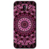 MRCİLETİSİM mrc13829 Mandala Patterns Kaleidoscope Kılıf Baskılı Kapak 5D Tam Kaplayan Cam Samsung Galaxy J6 Plus ile uyumlu