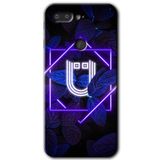 MRCİLETİSİM mrc138493 Dark Neon Yaprak Ü Harfi Kılıf HD Desen Baskılı Arka Kapak + Temperli Cam General Mobile GM 9 Pro ile uyumlu