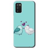 MRCİLETİSİM mrc139669 Mutlu Kuşlar Kılıf HD Desen Baskılı Arka Kapak Samsung Galaxy A02s ile uyumlu