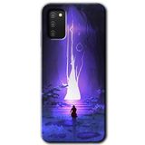 MRCİLETİSİM mrc139822 Wanderer Silhouette Kılıf HD Desen Baskılı Arka Kapak Samsung Galaxy A02s ile uyumlu