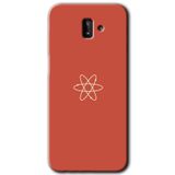 MRCİLETİSİM mrc13988 Atom Kılıf Baskılı Kapak 5D Tam Kaplayan Cam Samsung Galaxy J6 Plus ile uyumlu