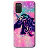 MRCİLETİSİM mrc139932 Unicorn Kristal Kılıf HD Desen Baskılı Arka Kapak Samsung Galaxy A02s ile uyumlu