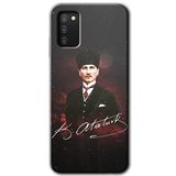 MRCİLETİSİM mrc140088 Kemal Atatürk Kılıf HD Desen Baskılı Arka Kapak Samsung Galaxy A02s ile uyumlu
